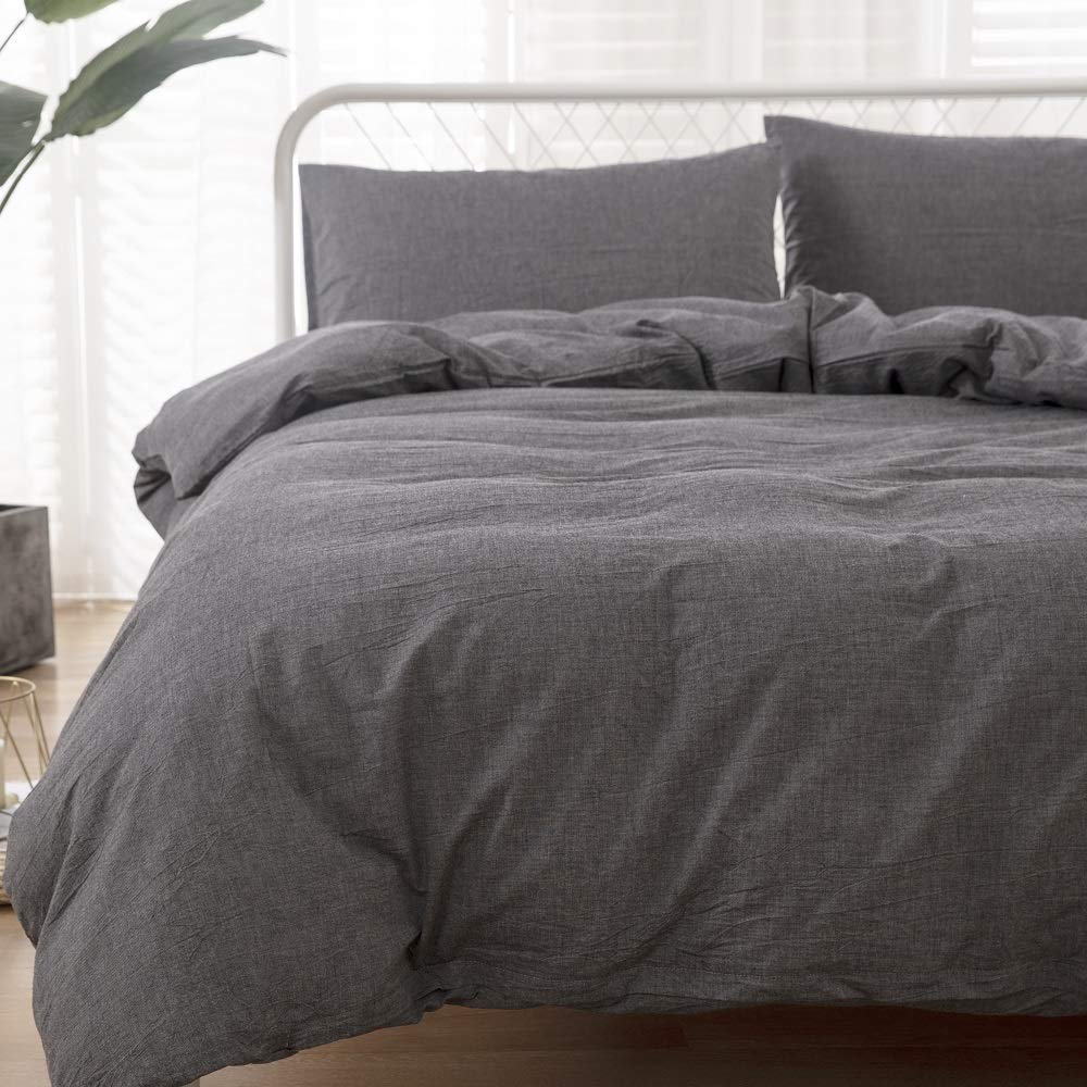 Amazon｜【掛布団カバーキング1枚、枕カバー2枚】オーガニックコットン